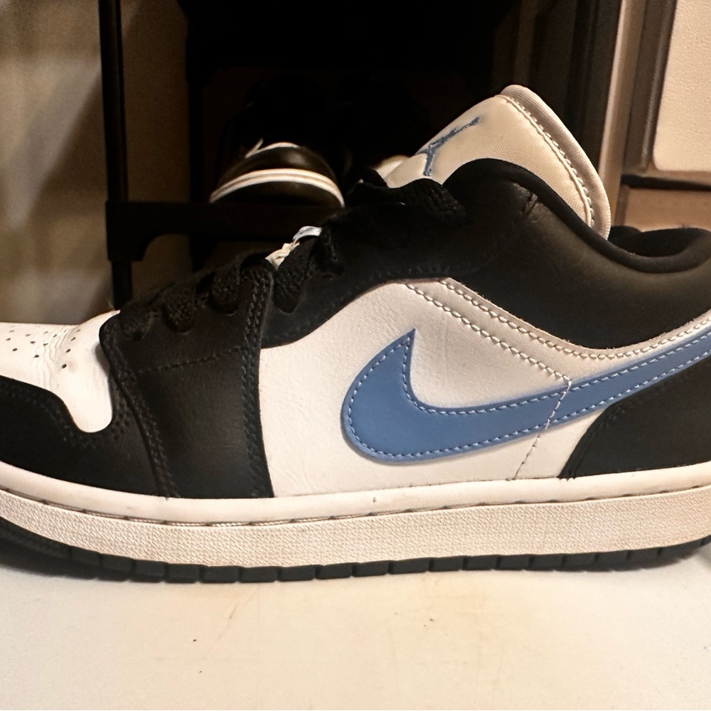 Nike Jordan low  Black and Carolina Blue Sneakers